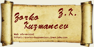 Zorko Kuzmančev vizit kartica